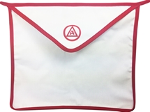 R.A.M. Red Trim Cloth Apron 13 x 15 inches